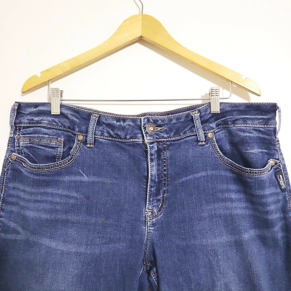 SILVER SUKI SURPLUS WOMEN’S DENIM PLUS SIZE JEANS SIZE 22 (40X27) ANKLE SLIM - Picture 3 of 10